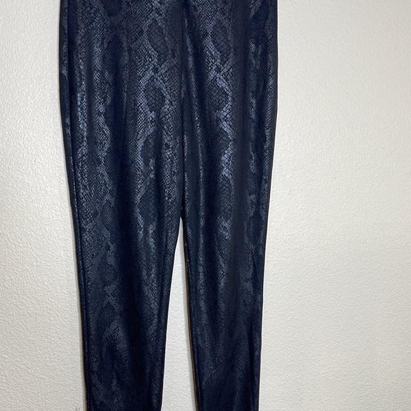 INC International Concepts Black Faux Snake
Print Ponte Pants Size 14 - Picture 3 of 10